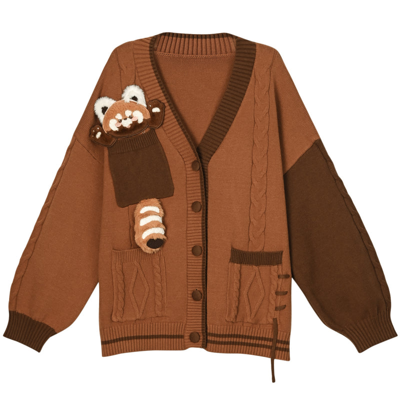 Red Panda Design Sweater