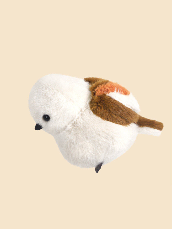 White Titmouse Bird Plush Toy