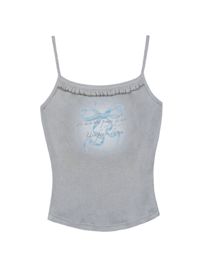 Kawaii Coquette Bow Cami Top