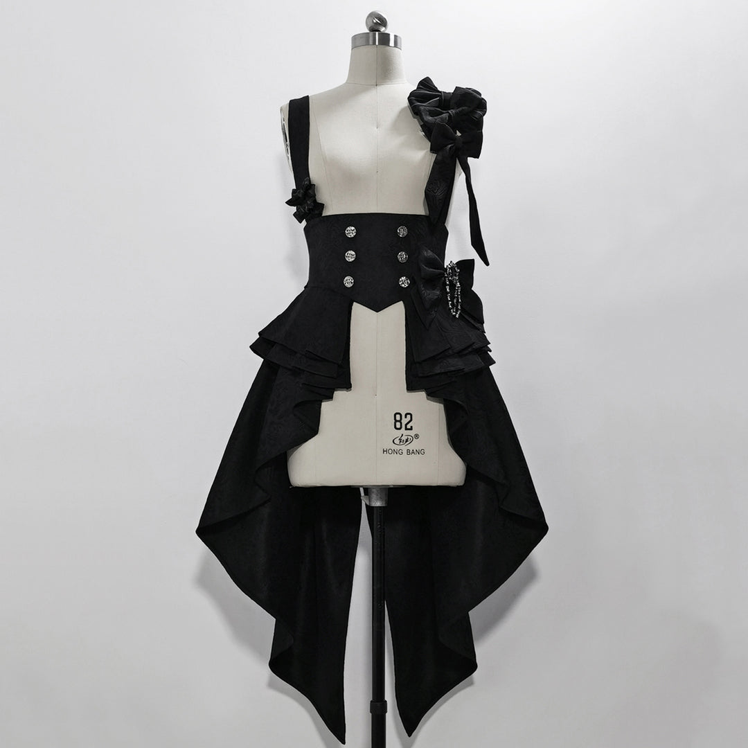 Bunny Theater Black Irregular Corset Belt