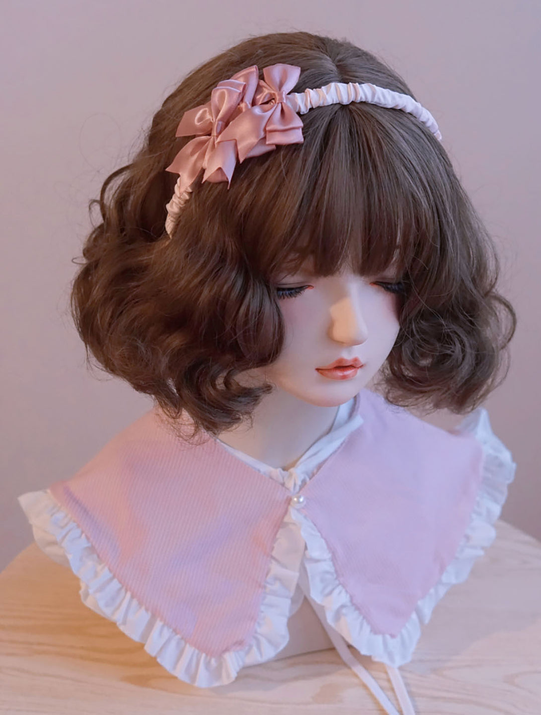 Korean Bow Ruffled Headband