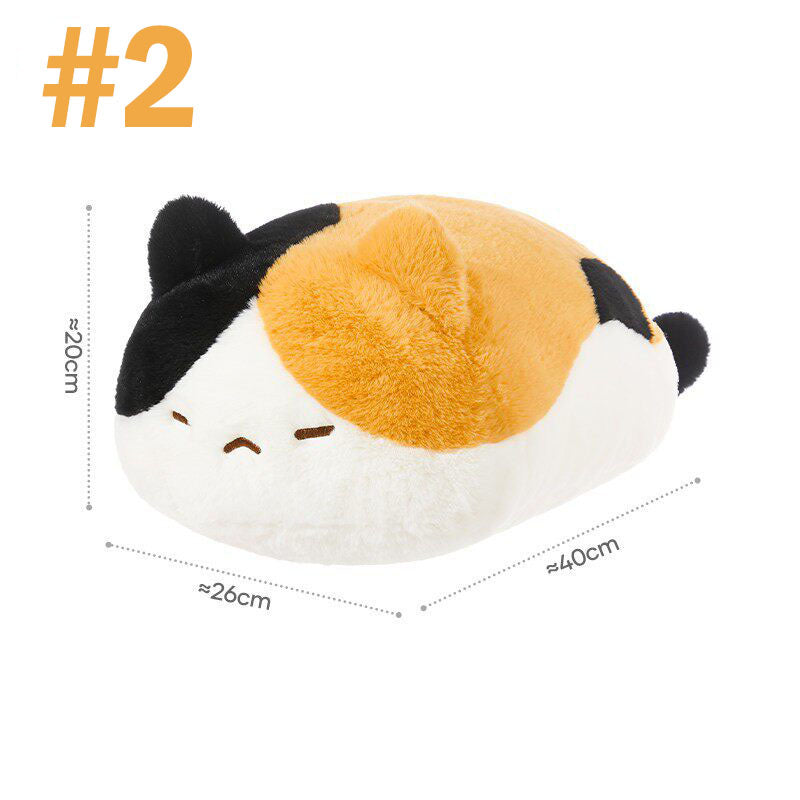 Sleepy Cat Plush Pillow