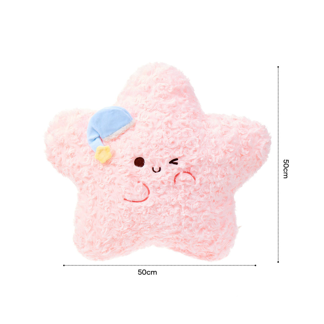 Pastel Curly Star Plush Pillow