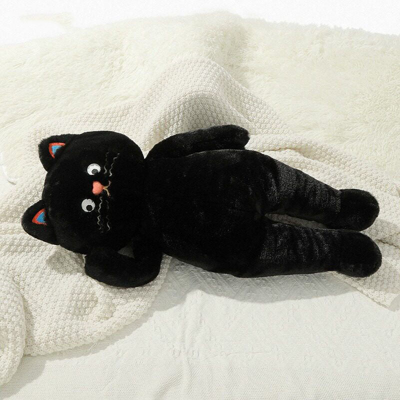 Pink Polka Dot Cat Plush Toy