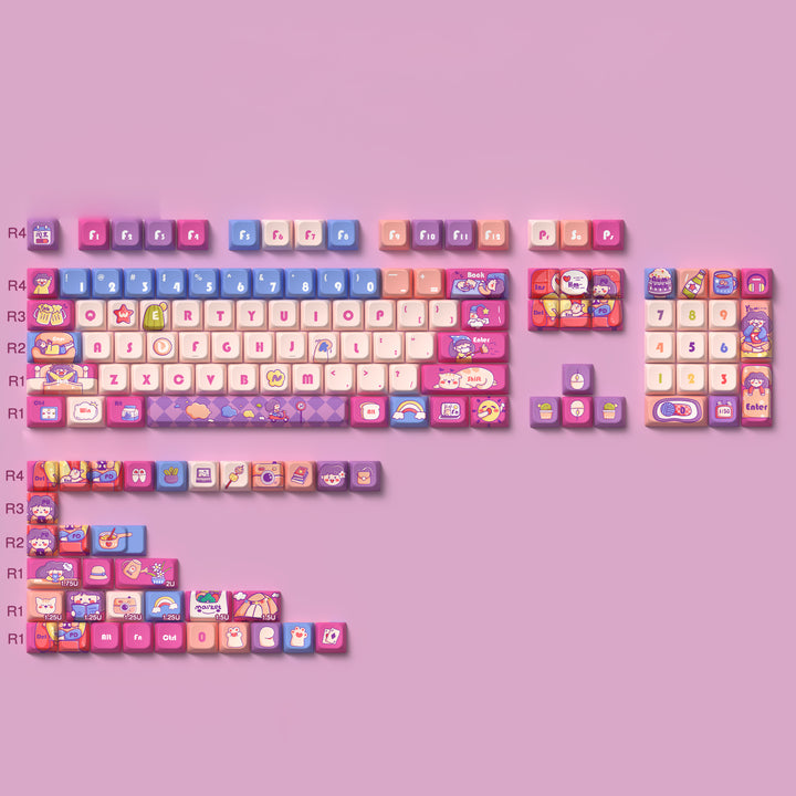 Weekend Time Theme Keycap Set for Mechanical Keyboards