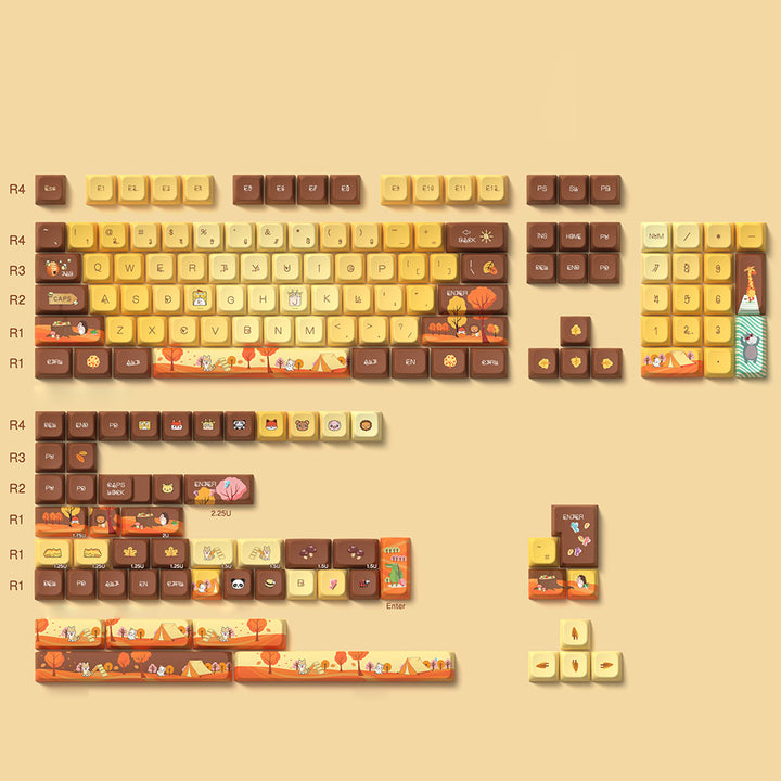 Autumn Theme Keycaps Set for Mechanical Keyboards
