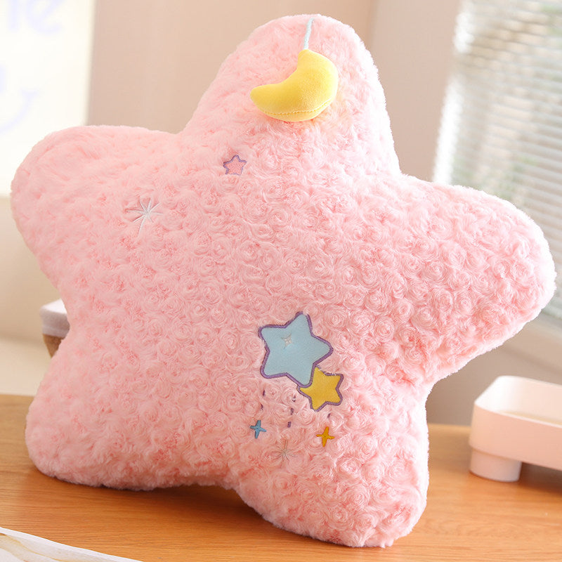 Pastel Star Moon Plush Pillow