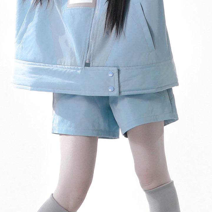 Apocalypse Techwear Cyber Y2K Cat Ear Jacket Shorts Leg Warmers Headband