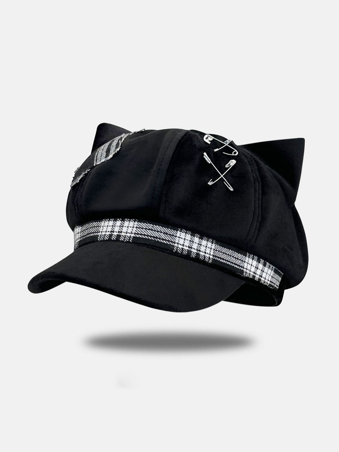 Punk Plaid Cat Ear Cap