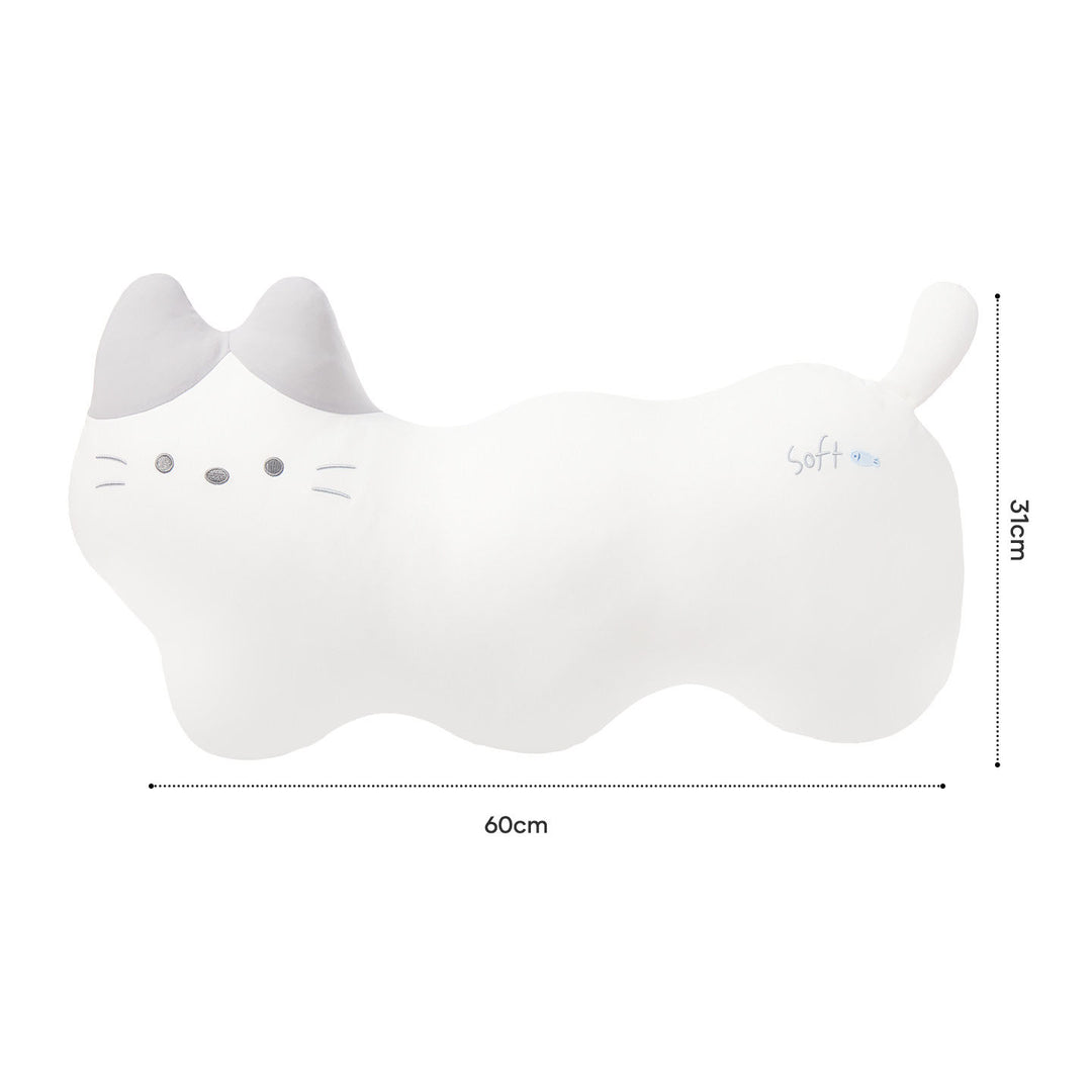 Long Cat and Puppy Plush Pillow