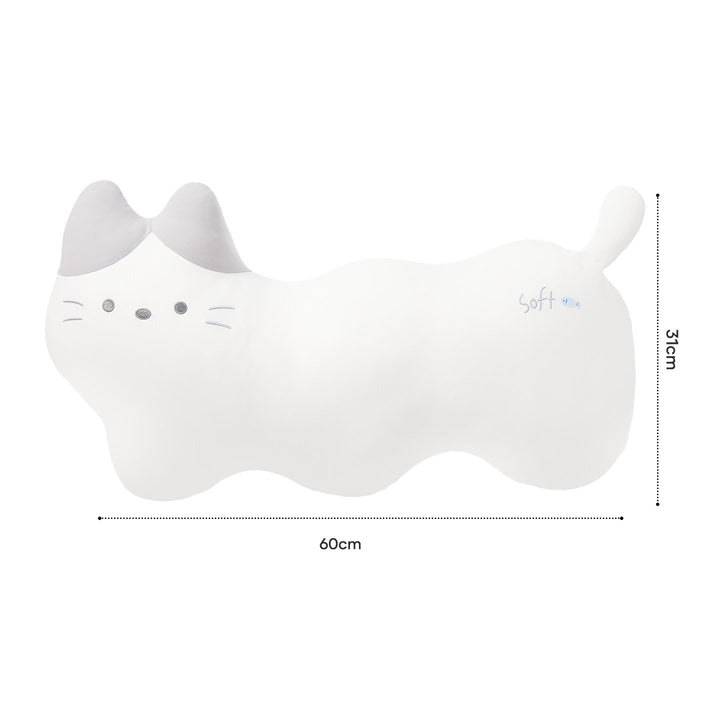 Long Cat and Puppy Plush Pillow