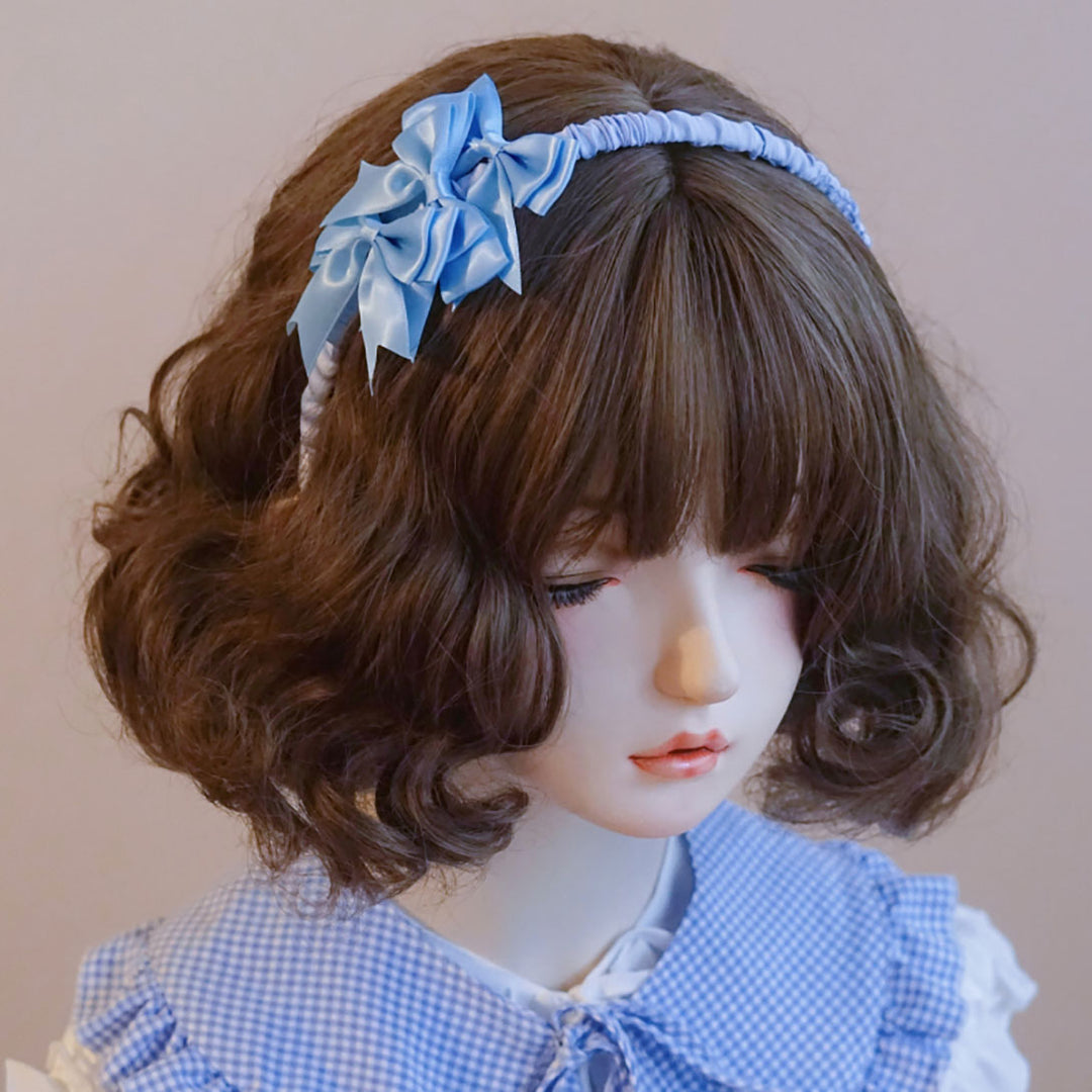 Korean Bow Ruffled Headband