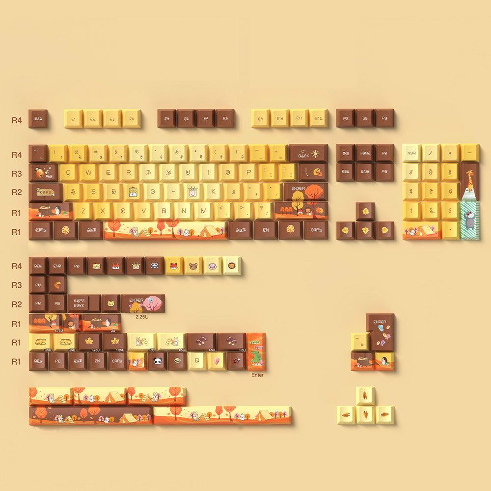 Autumn Theme Keycaps Set for Mechanical Keyboards