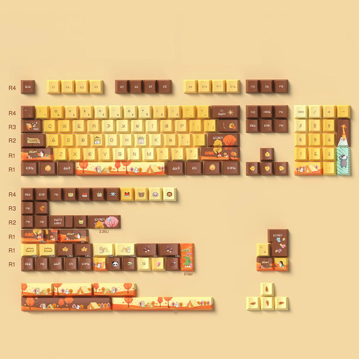 Autumn Theme Keycaps Set for Mechanical Keyboards