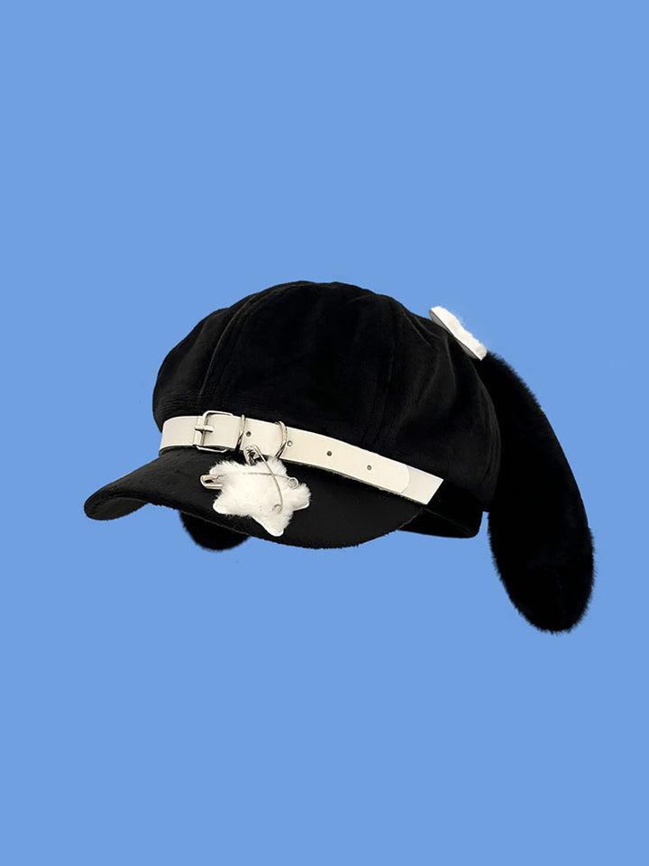 Cute Plush Bunny Ear Cap
