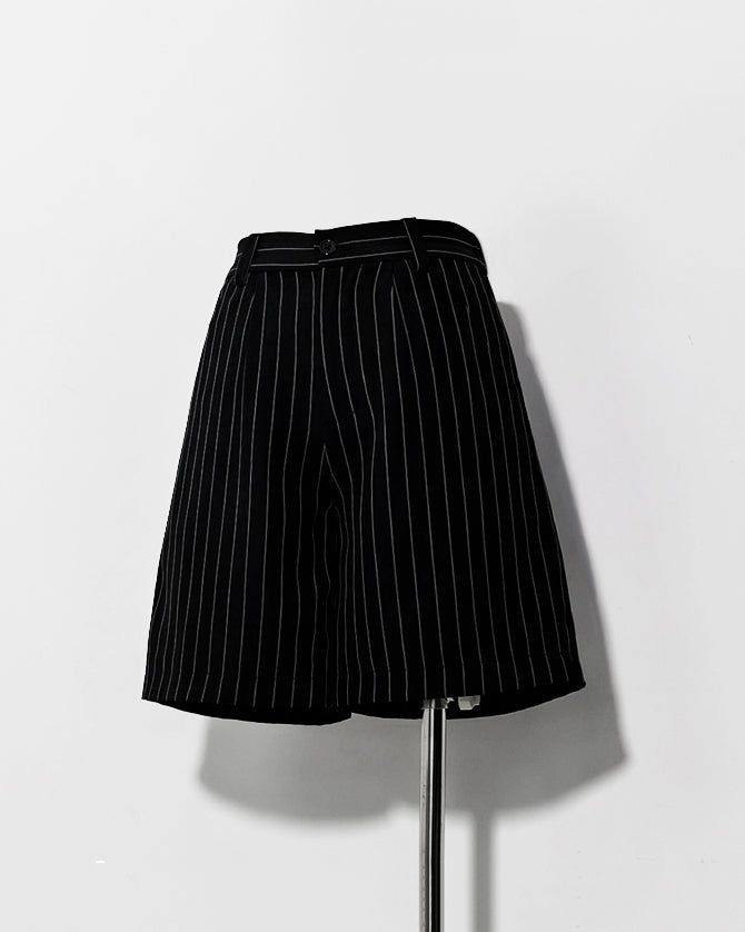 Bunny Theater Black Striped Shorts