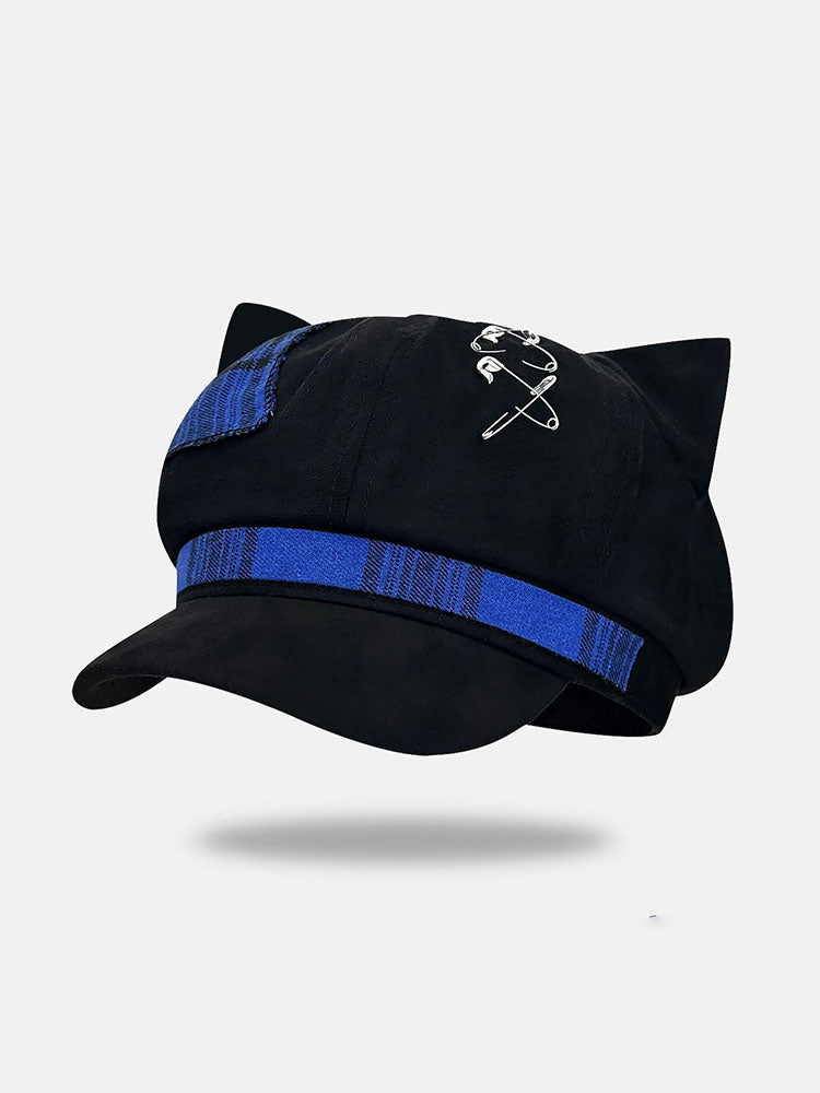 Punk Plaid Cat Ear Cap