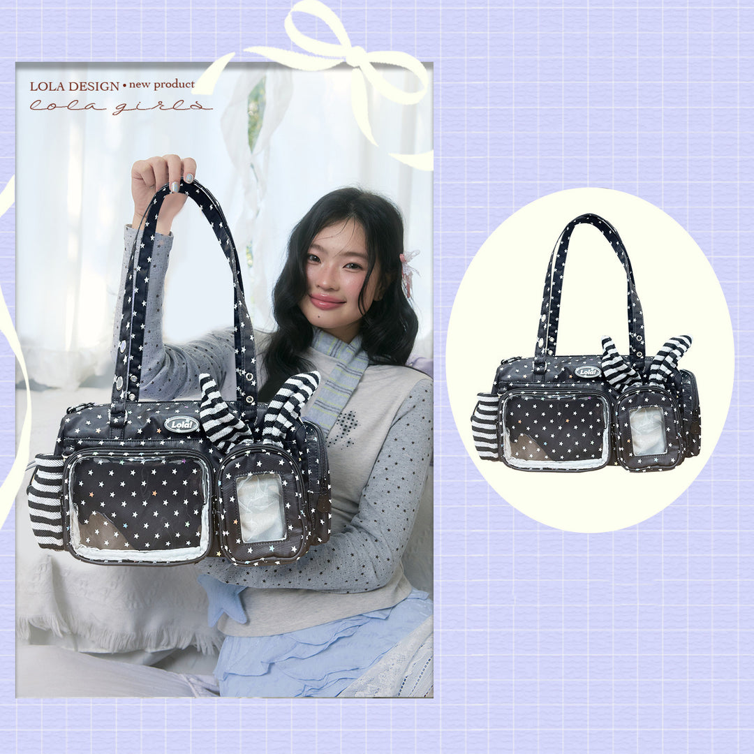 Star Clear Pocket Shoulder Bag
