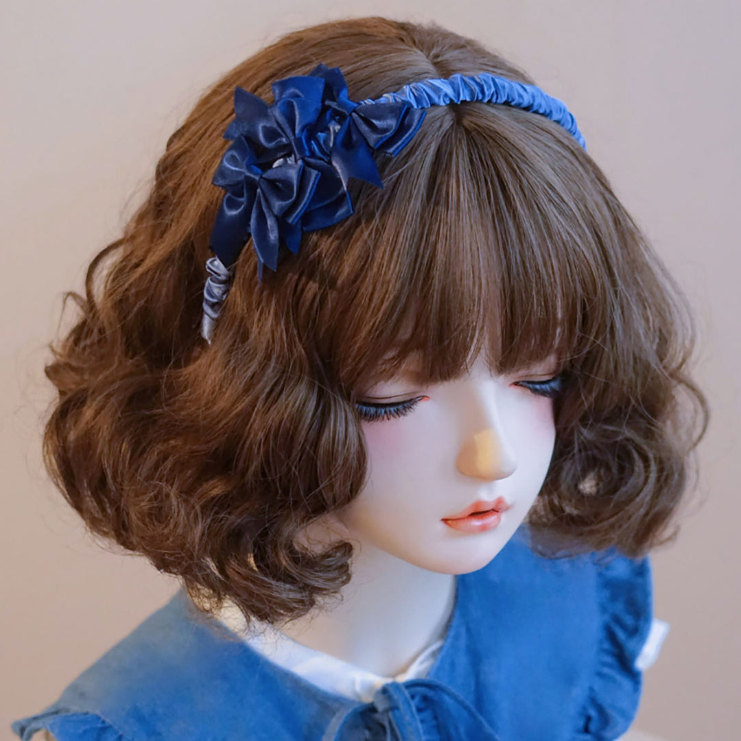 Korean Bow Ruffled Headband