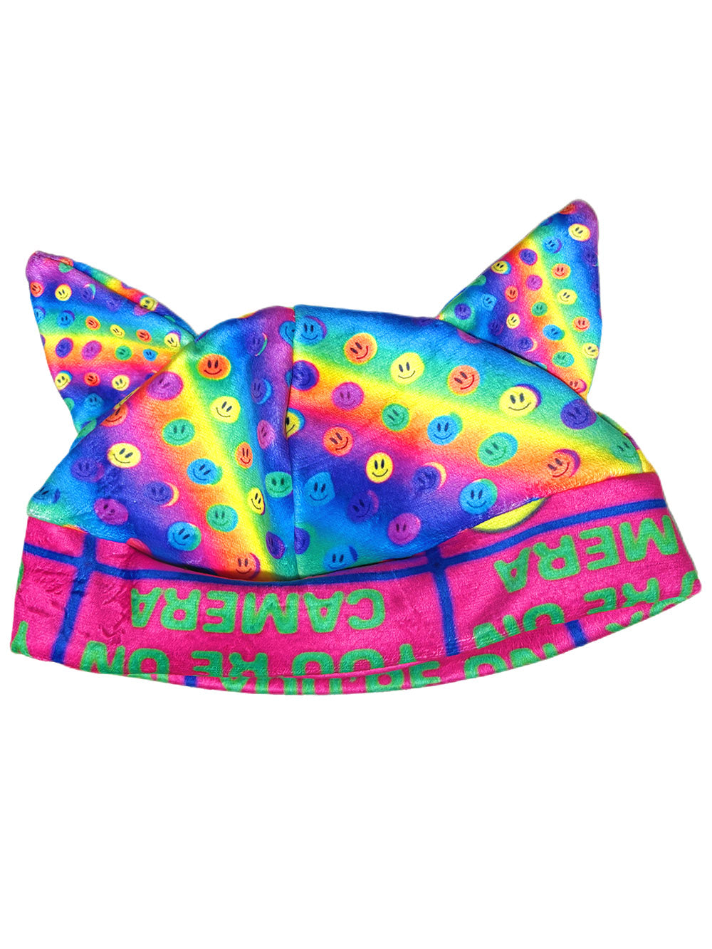 Colorful Graphic Cat Ear Beanie