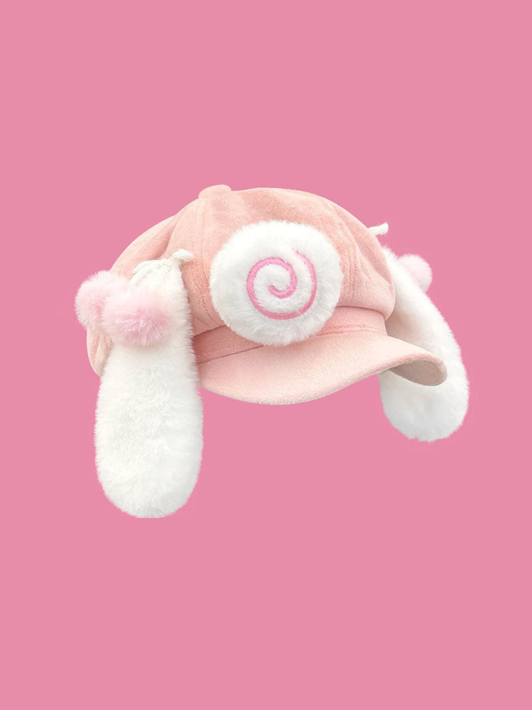Cute Pink Anime Cat Ear Caps