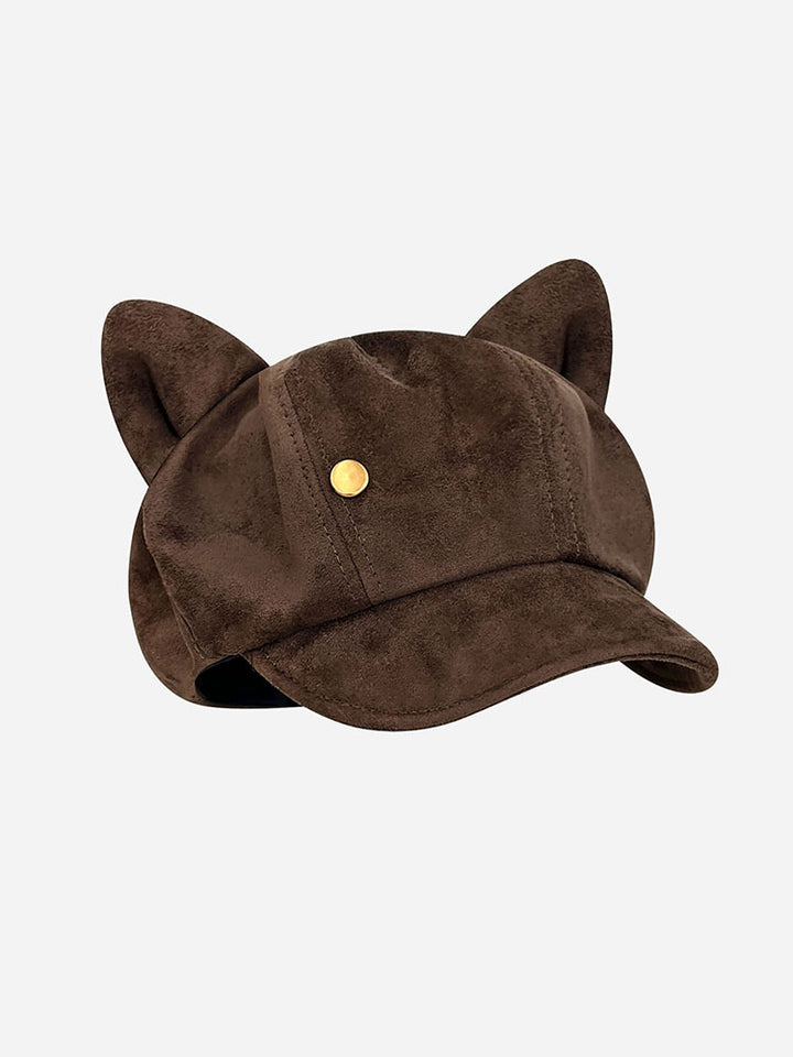 Cute Brown Animal Ear Caps
