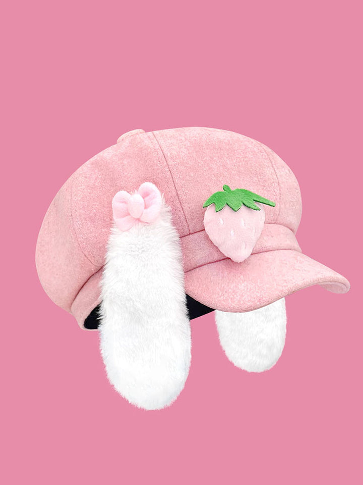 Cute Pink Anime Cat Ear Caps