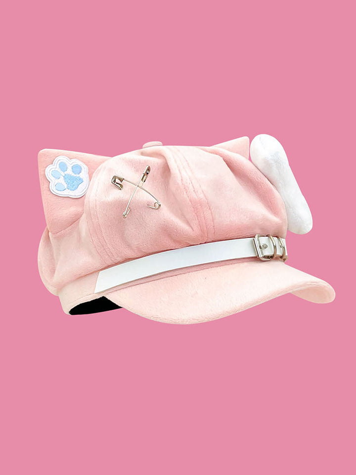 Cute Pink Anime Cat Ear Caps