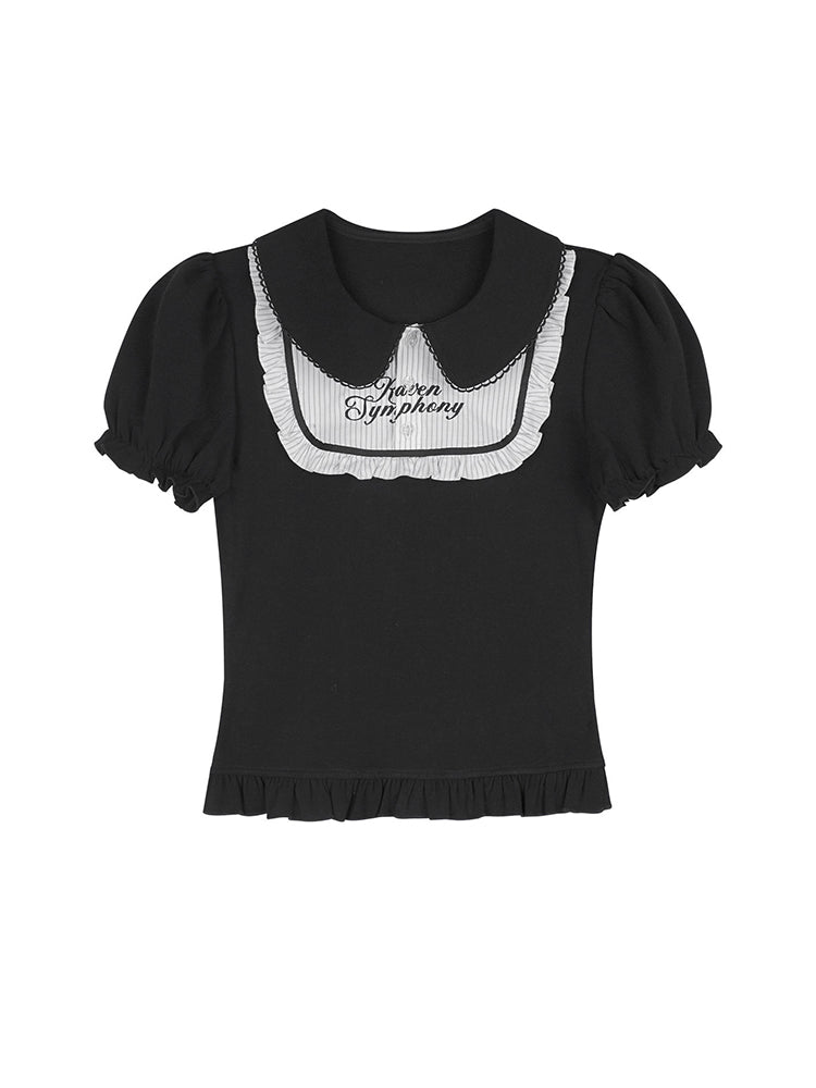 Gothic Ruffle Series Top Skirt