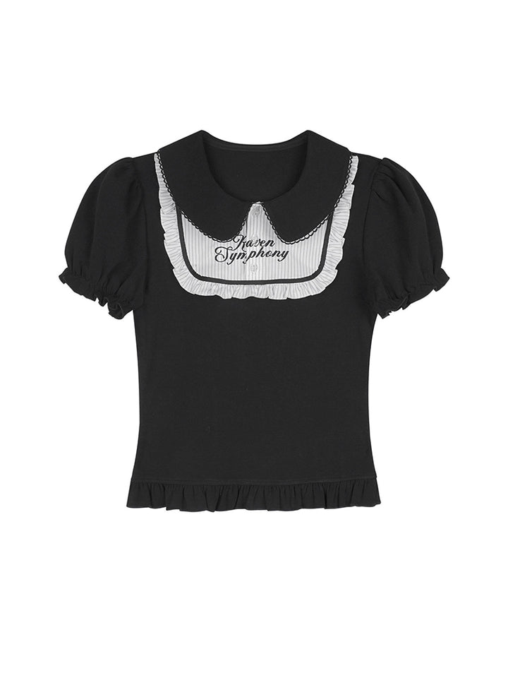 Gothic Ruffle Series Top Skirt