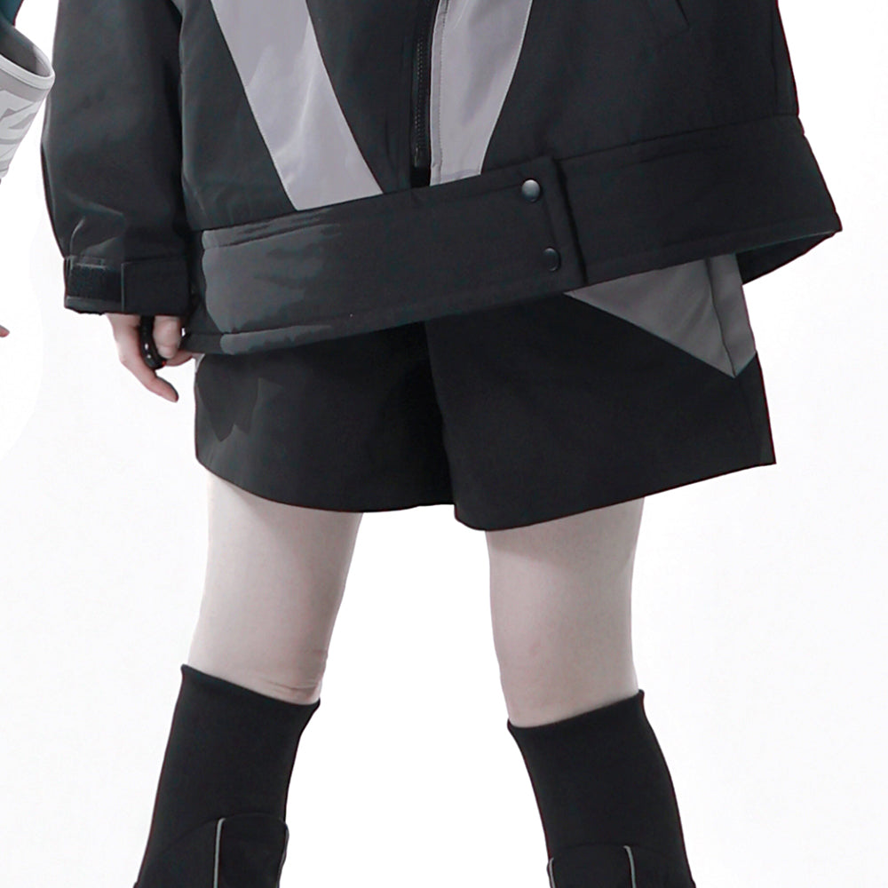 Apocalypse Techwear Cyber Y2K Cat Ear Jacket Shorts Leg Warmers Headband