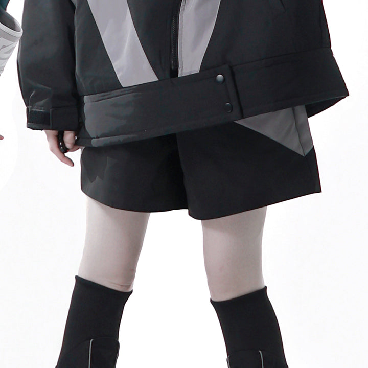 Apocalypse Techwear Cyber Y2K Cat Ear Jacket Shorts Leg Warmers Headband