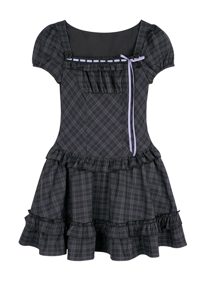 Gothic Plaid Series Dress