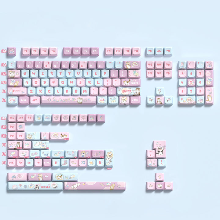 Cute Bubble Cat Keycap for Mechanical Keyboards