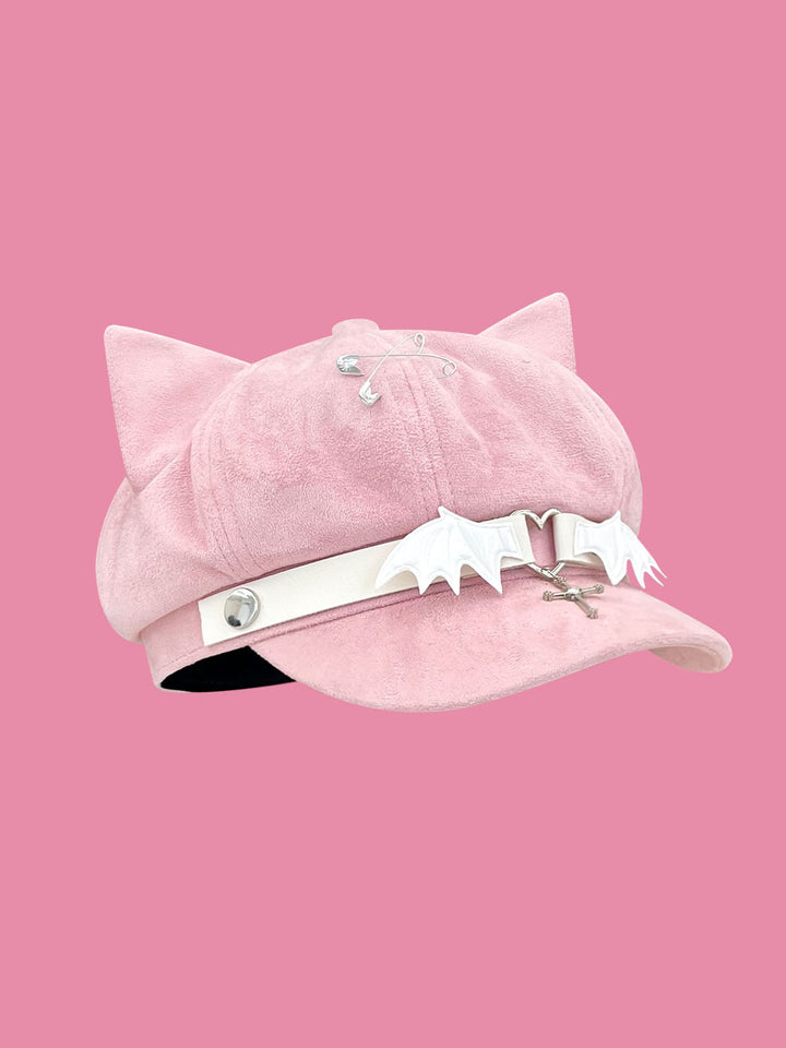 Cute Pink Anime Cat Ear Caps