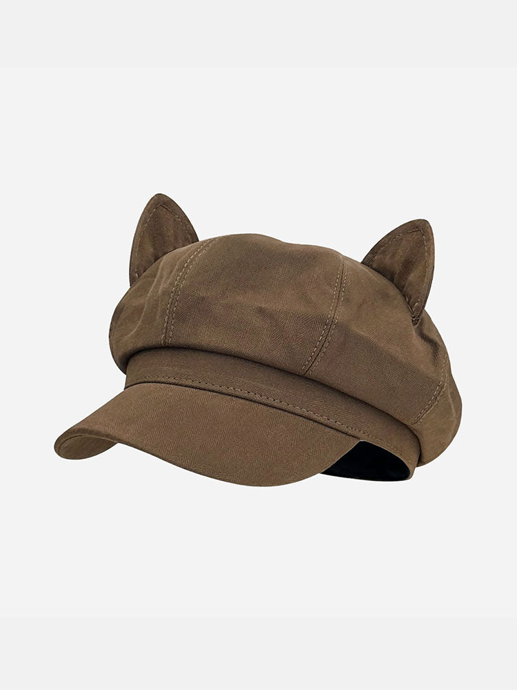 Cute Brown Animal Ear Caps