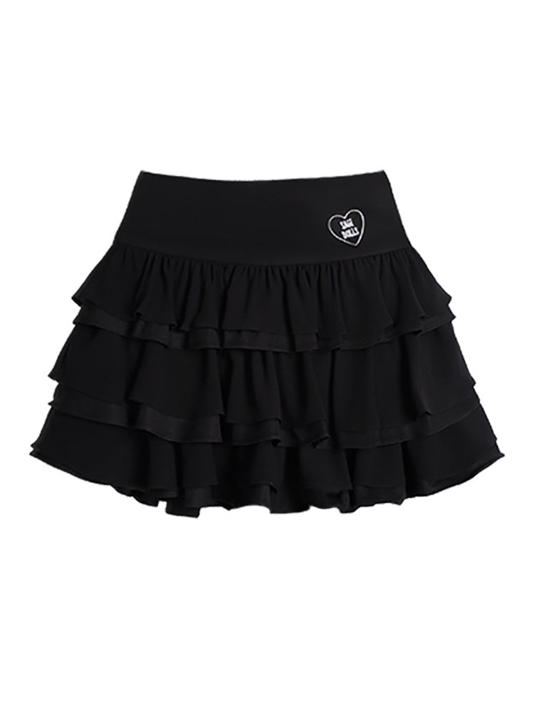 Gothic Ruffle Series Top Skirt