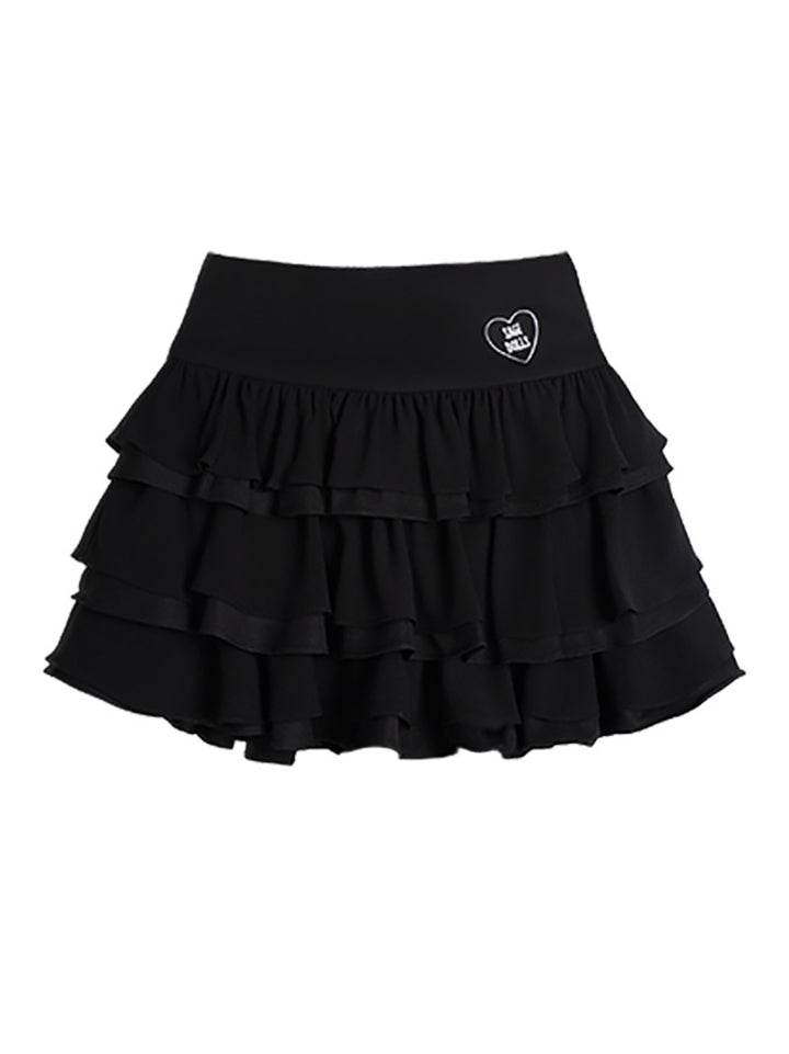 Gothic Ruffle Series Top Skirt