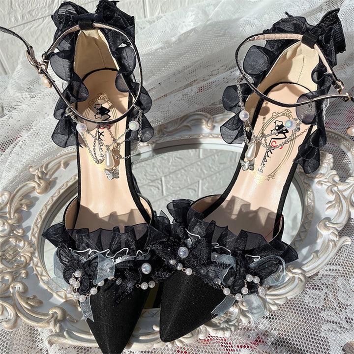 Elegant Bow Decoration Lolita High Heels