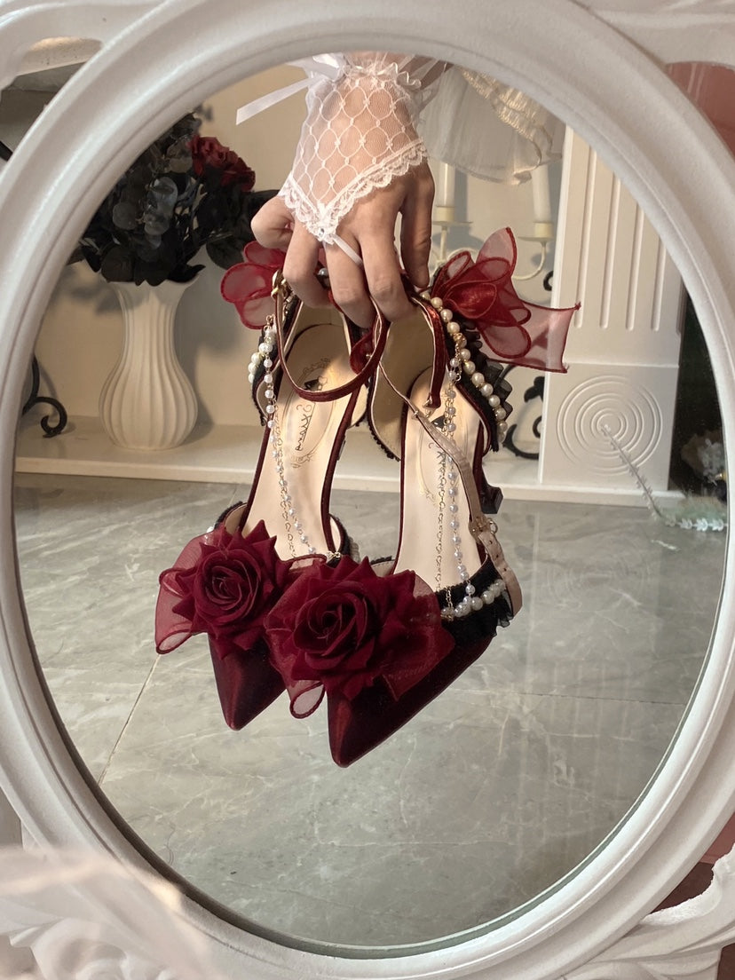 Rose Lolita High Heels