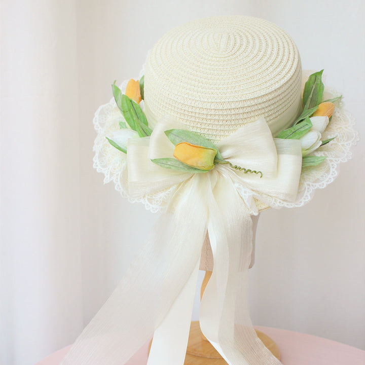 French Tulip Straw Hat