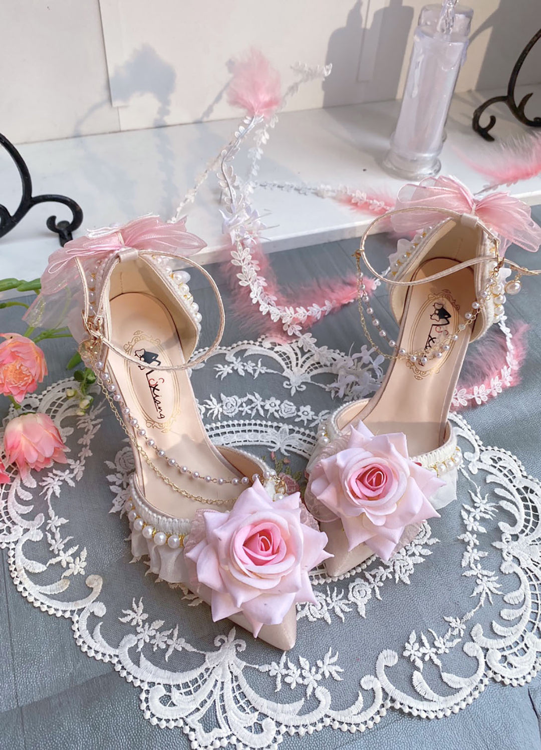 Rose Lolita High Heels