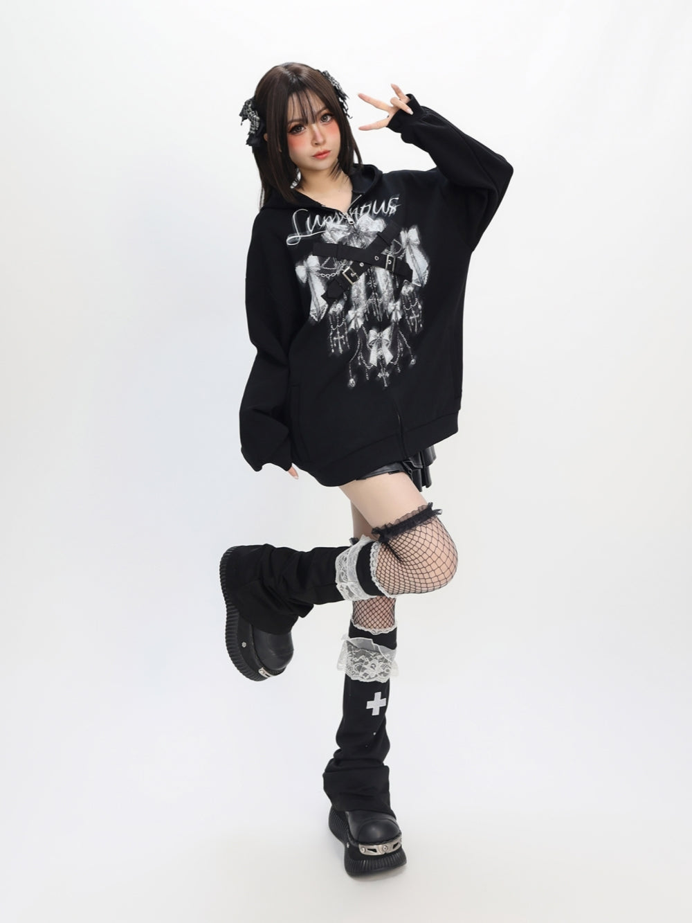 Shining Girl Plush Hoodie - Dreamy Y2K Essential with Cozy Lining