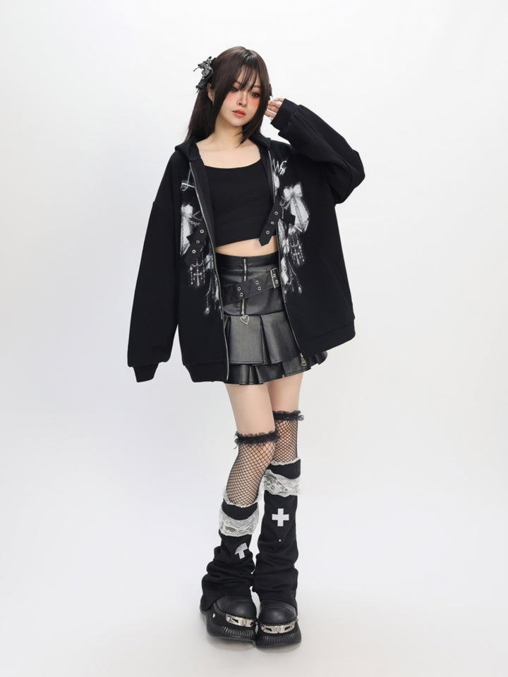 Shining Girl Plush Hoodie - Dreamy Y2K Essential with Cozy Lining