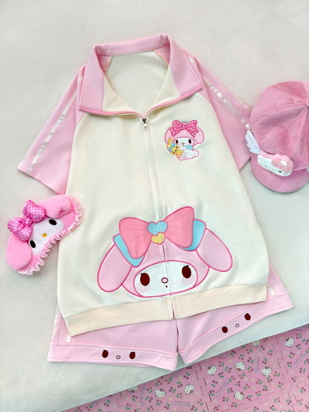 Soft Girl Aesthetic Casual clothing Top and Shorts