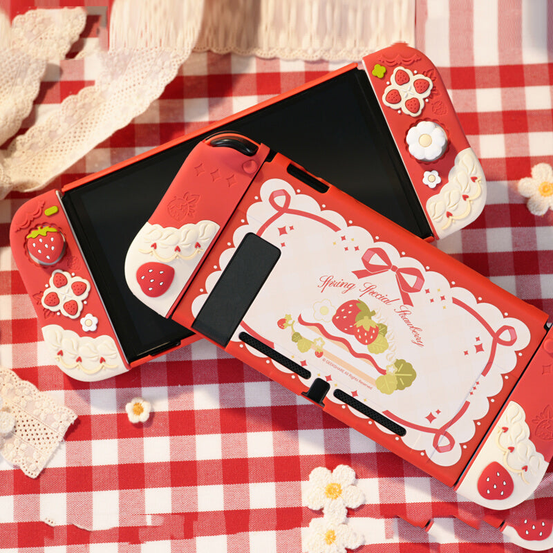 Strawberry theme Nintendo Switch Protective Case – Juwas