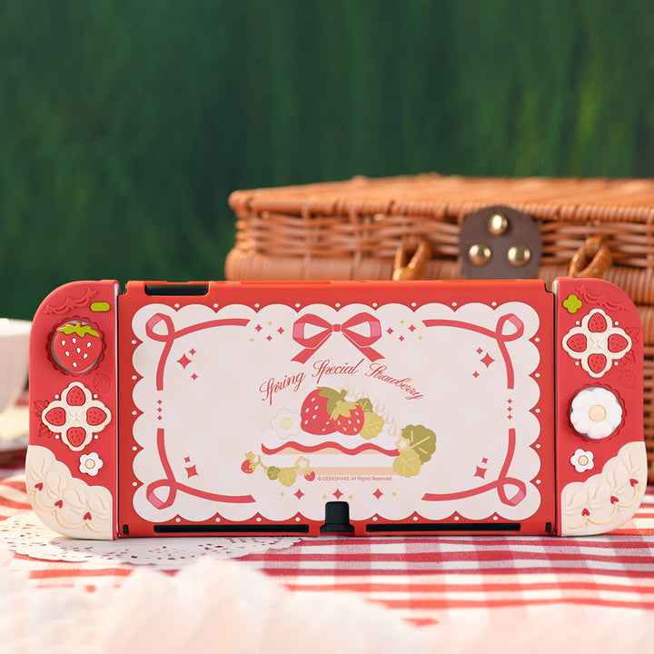 Strawberry theme Nintendo Switch Protective Case