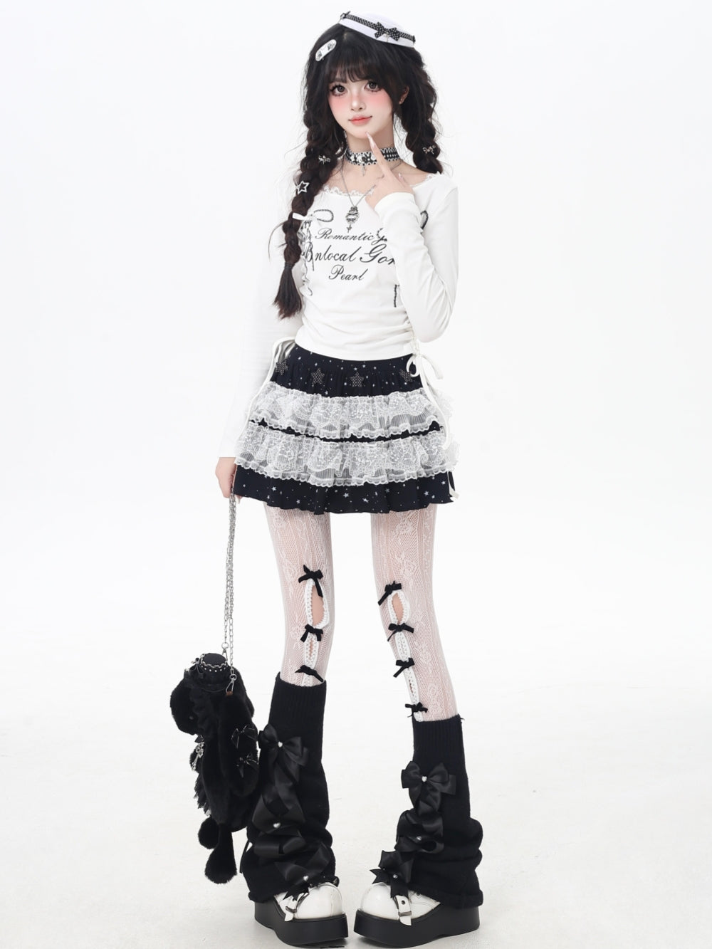 Sweet Romantic Layered Short Skirt