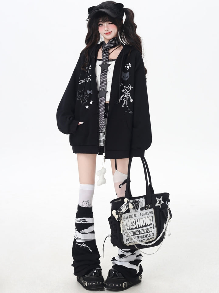 Sweet Y2K Kawaii Zip-Up Jacket