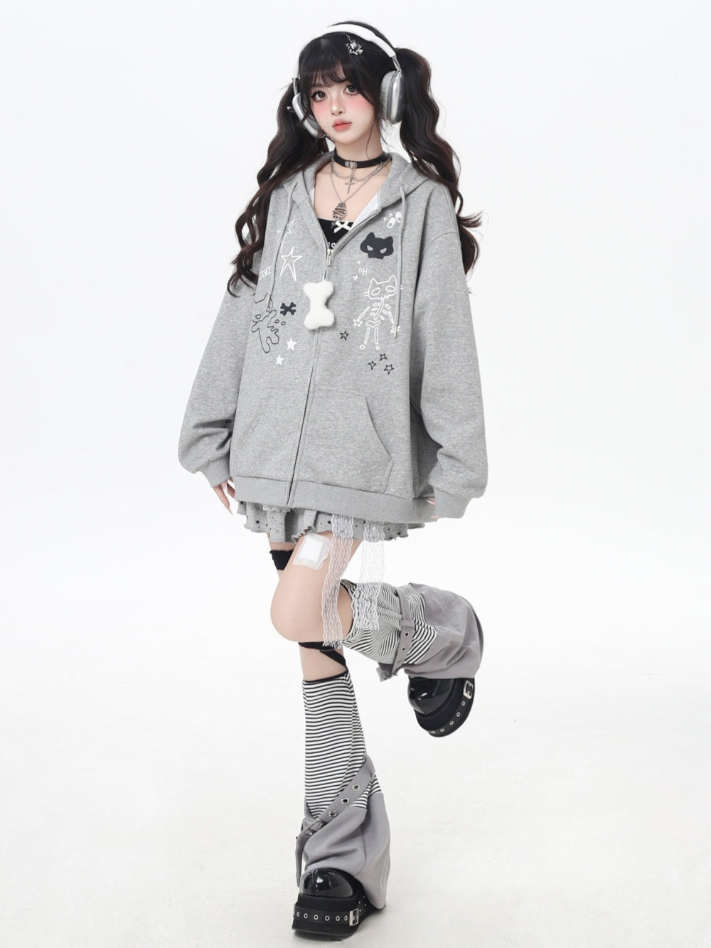 Sweet Y2K Kawaii Zip-Up Jacket – Juwas
